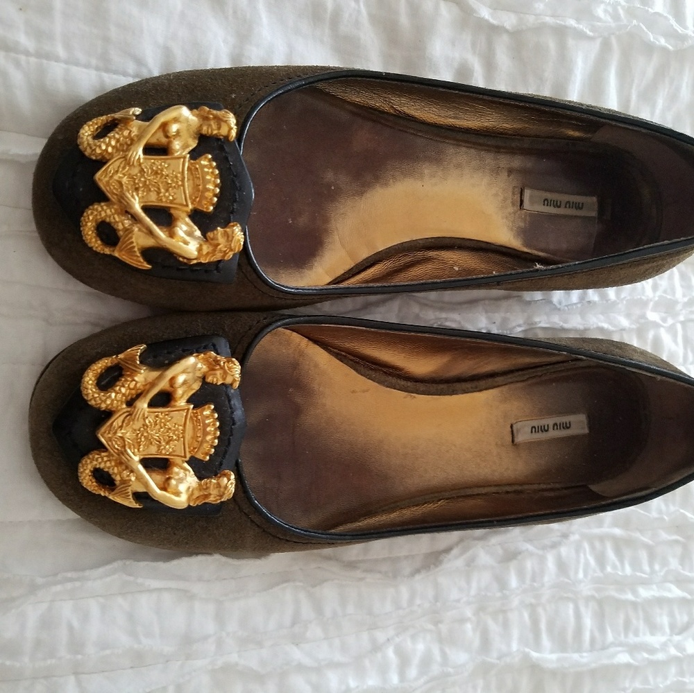 Miu Miu Mimetico mermaid flats