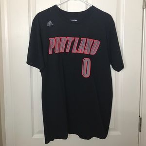 Adidas Damian Lillard Portland Trail Blazers shirt