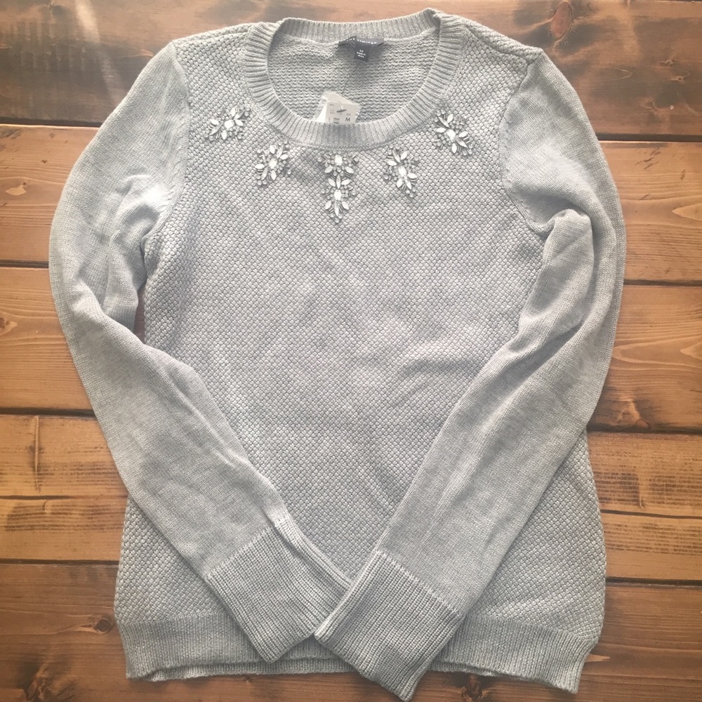 The Limited Jeweled Sweater