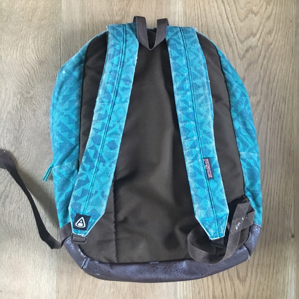 Turqoise Aztec Jansport Backpack - Picture 3 of 5