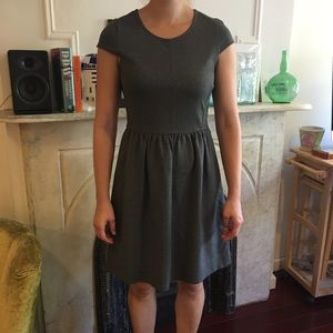 Madewell grey cotton dress S, grey stretch cotton