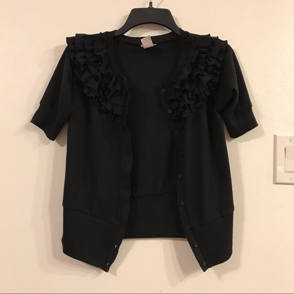 Short sleeve cardigan