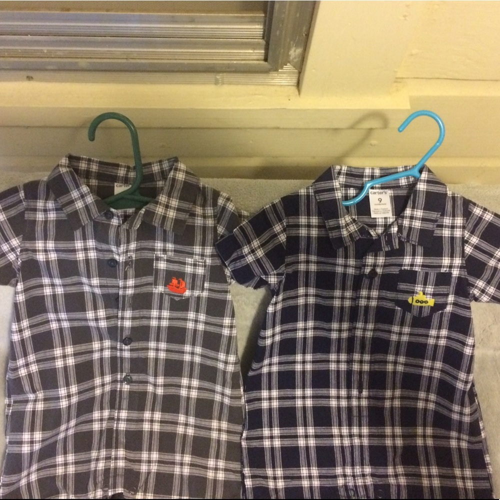 Two carters baby boy rompers