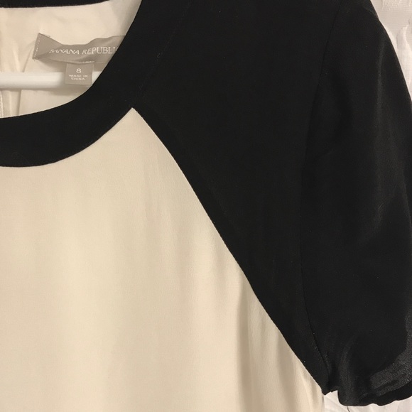 Banana Republic 100% Silk Shift Dress - sz 8 - Picture 4 of 6