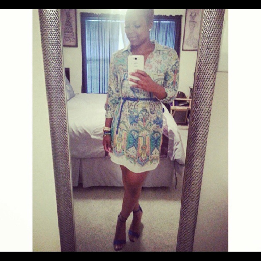 Paisley Shirt Dress