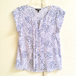 EXPRESS CUT OUT PANELED BLOUSE