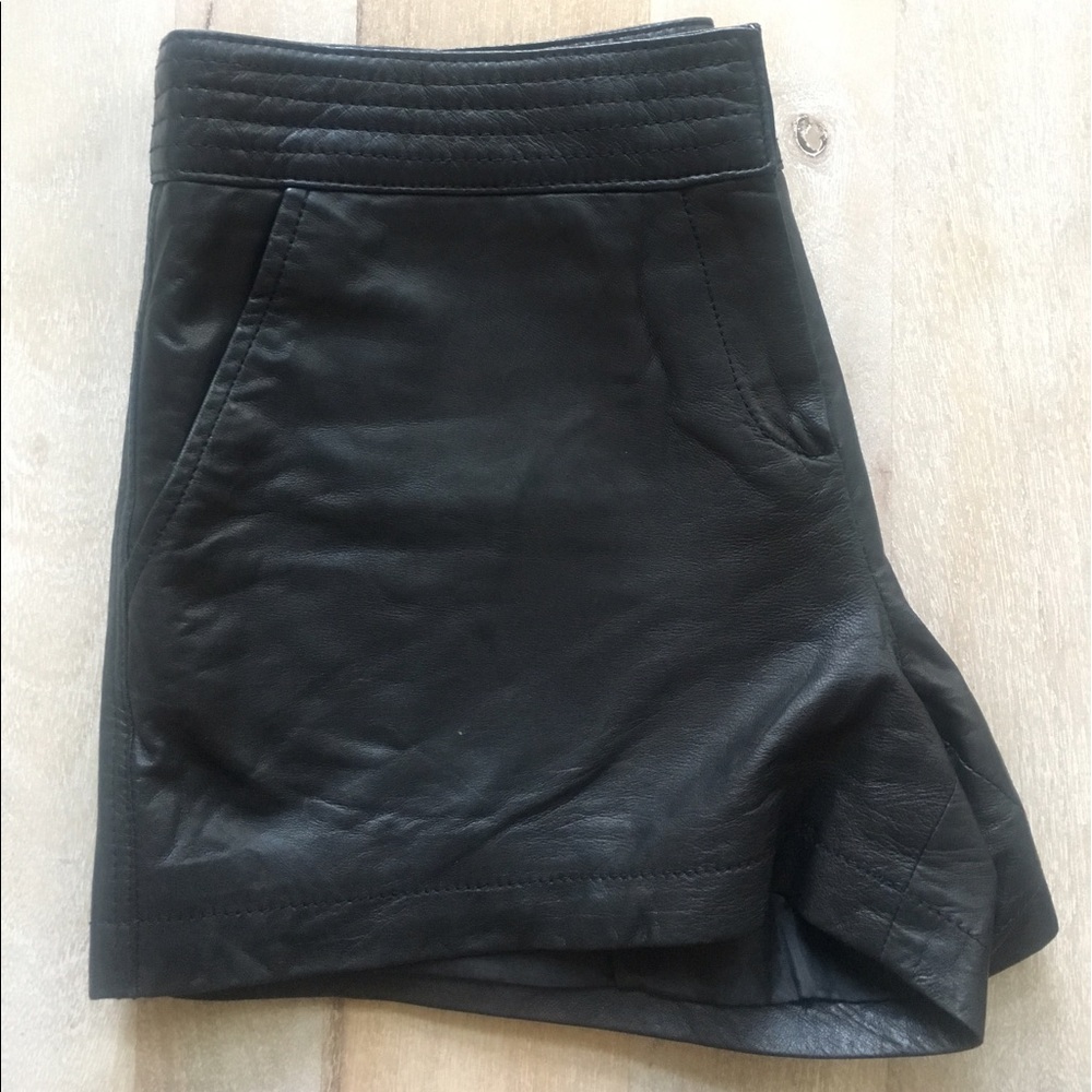 Trouve Leather Shorts