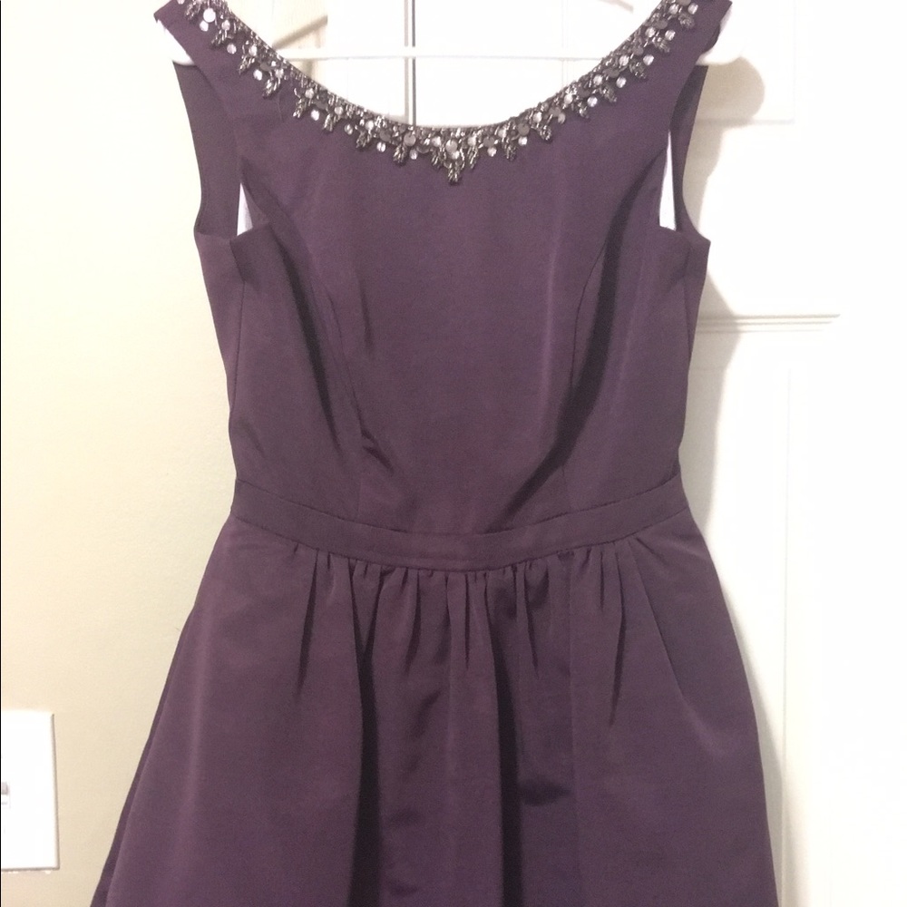 Sleeveless Boatneck Amethyst Dress w/ Pockets!