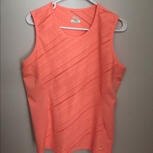 Coral Fila Workout Tank