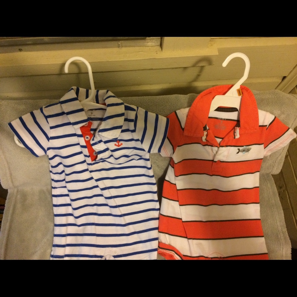 Two Baby boy rompers
