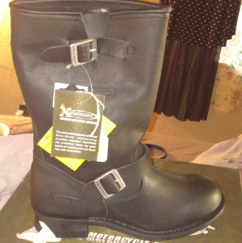 Genuine Leather high cut riding boots