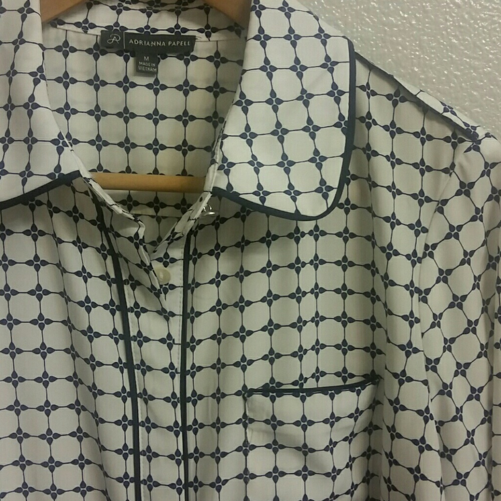 Adrianna Papell Button-Up Blouse