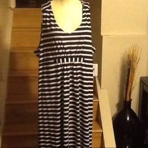 LADIES PLUS SIZE SHORT SLEEVE MAXI DRESS NWT