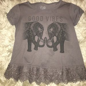 Elephant Good Vibes Tee