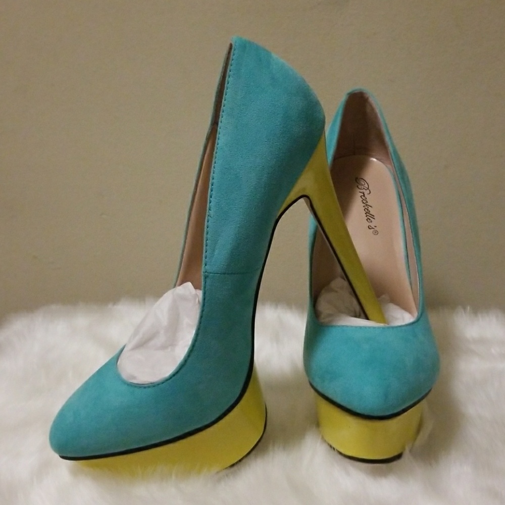 Color block platform heels - Picture 2 of 4