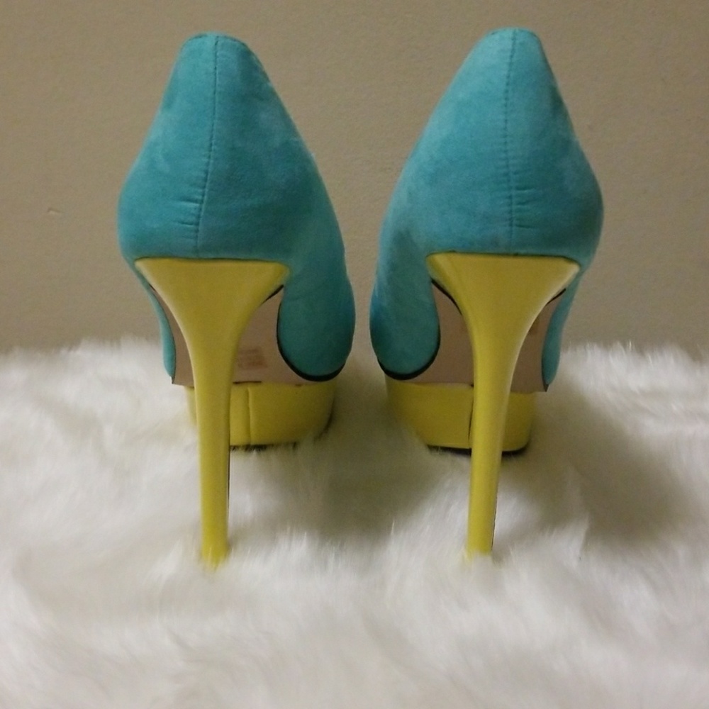 Color block platform heels - Picture 3 of 4