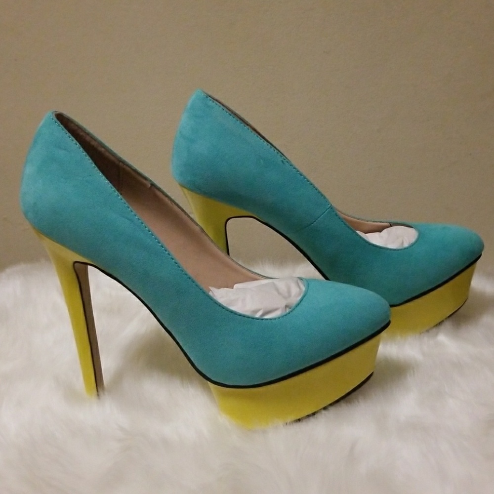 Color block platform heels - Picture 4 of 4