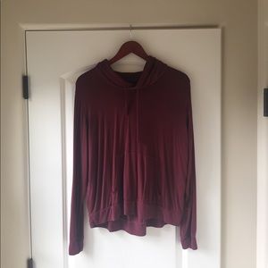 Brandy Melville burgundy hoodie
