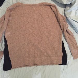 Blush and black banana republic sweater