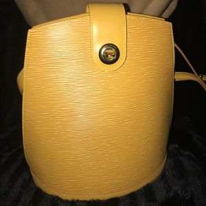Louis Vuitton Tassil Yellow Epi Leather Cluny Bag