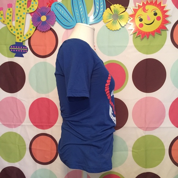 Anchor design boatneck top like new size M - Picture 3 of 5