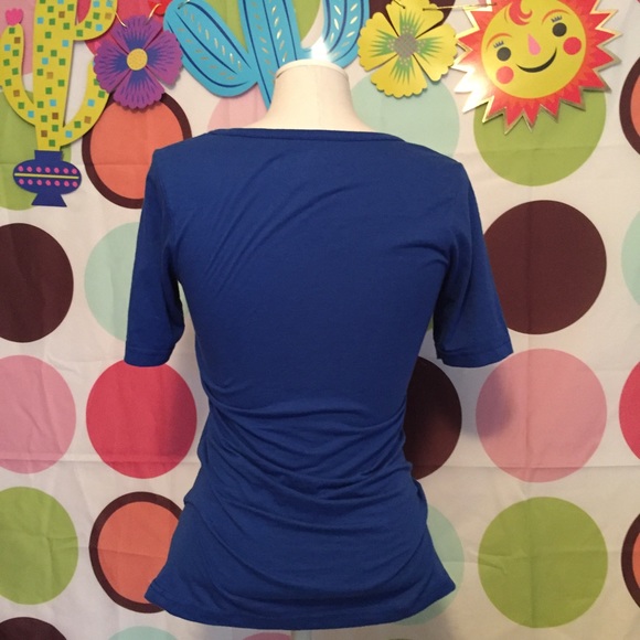 Anchor design boatneck top like new size M - Picture 4 of 5