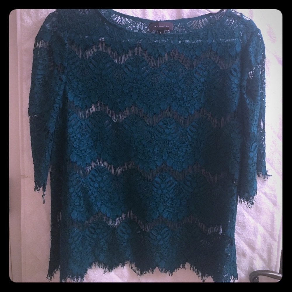 Lace Overlay Shirt!