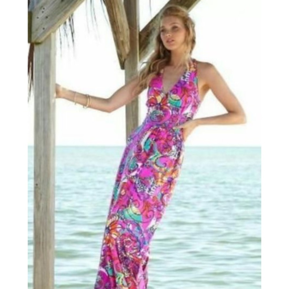 Parrish Halter Maxi Dress size small