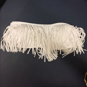 NWOT white Victoria's Secret fringe bikini S, M, L