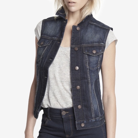 express denim vest