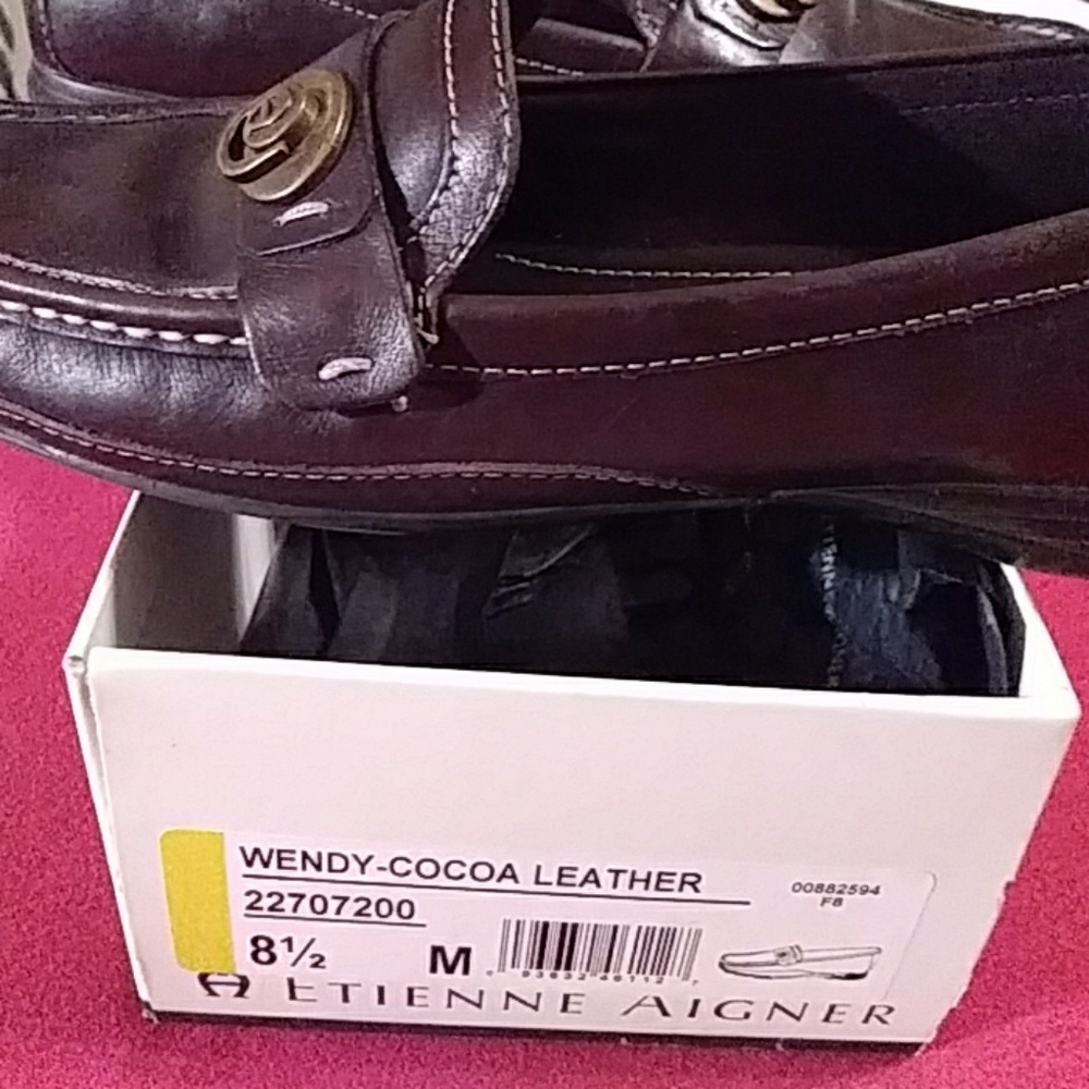 Etienne Aigner leather loafers