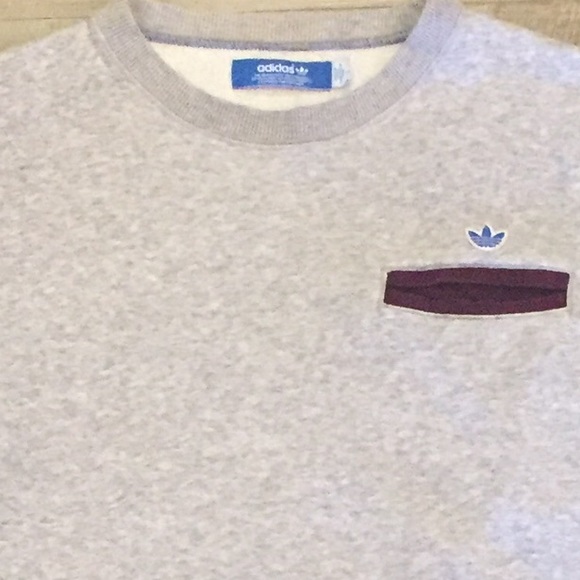 Adidas Limited Edition Grey Sweatshirt w/ Pocket S - Picture 5 of 5