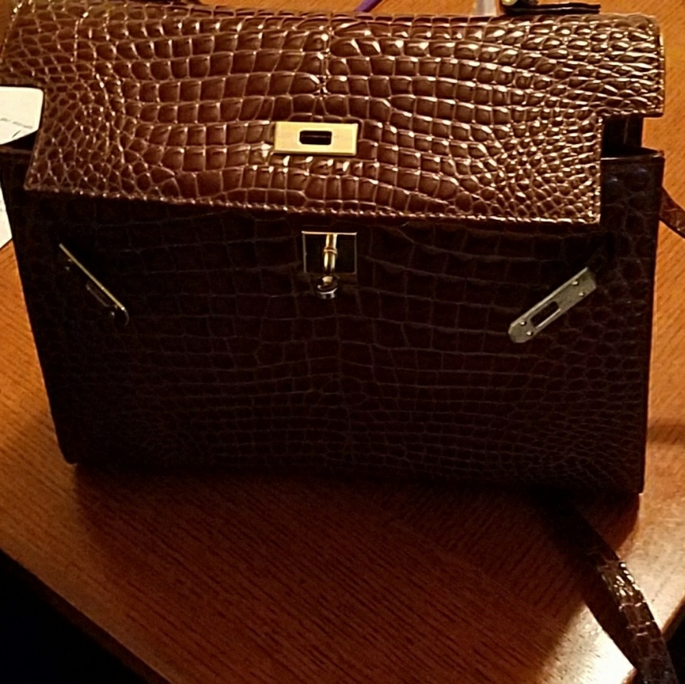 Cosci leather gator bag