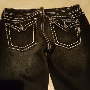 Miss Me Boot Cut Jeans, Dark Wash, 30X33