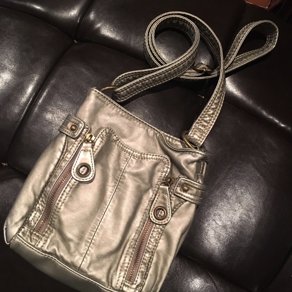 Vegan Leather Crossbody Bag With Guitar Strap