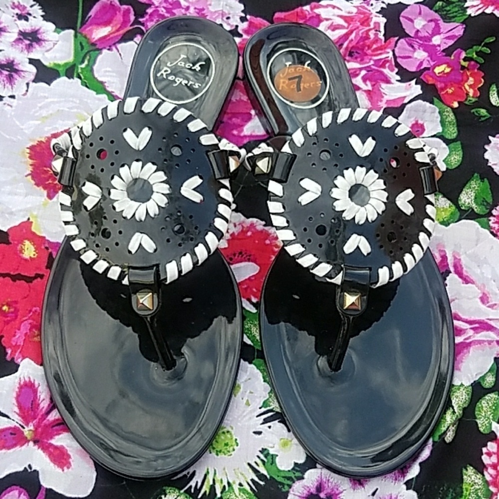 NEW Jack Rogers Georgica Jelly Thong Sandals