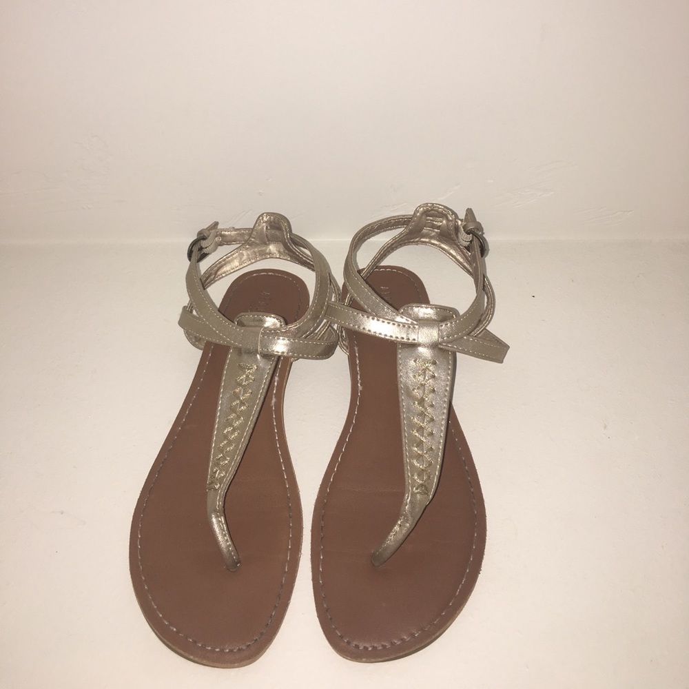 Gold Aéropostale Sandals