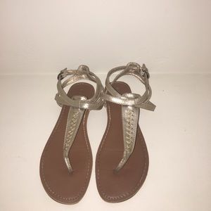 Gold Aéropostale Sandals