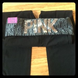 Pink Victoria Secret Bootcut yoga pants