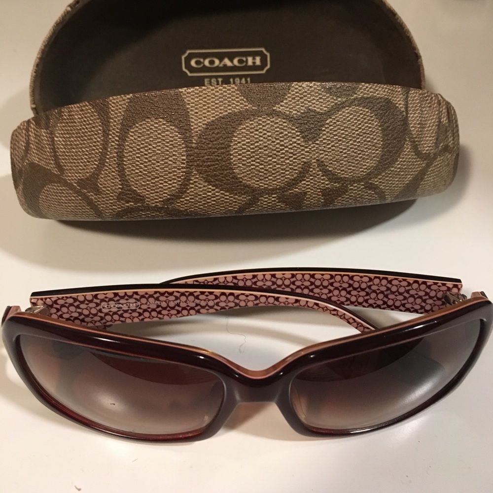 Coach Sunglasses Burgundy Color