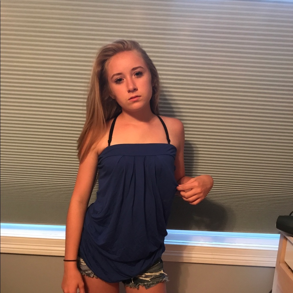 Express blue tube top