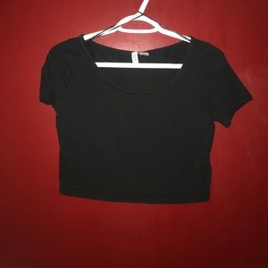 H&M Black Crop Top