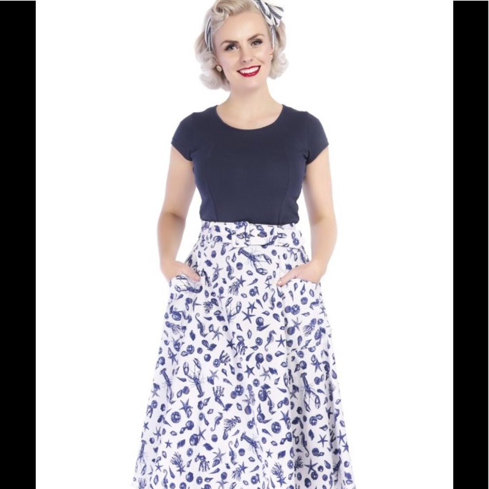 Retro Vintage 1950 pin up rockabilly skirt