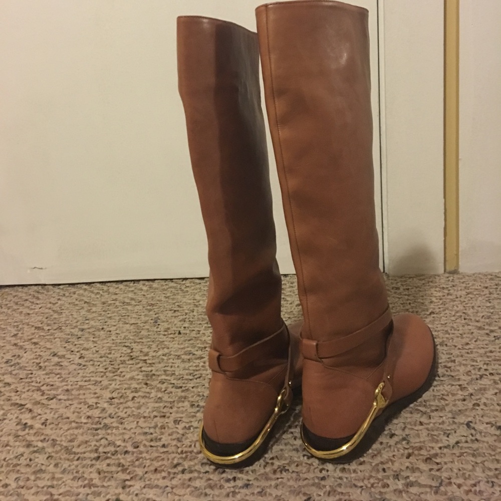tall brown RLL boots - Picture 2 of 6