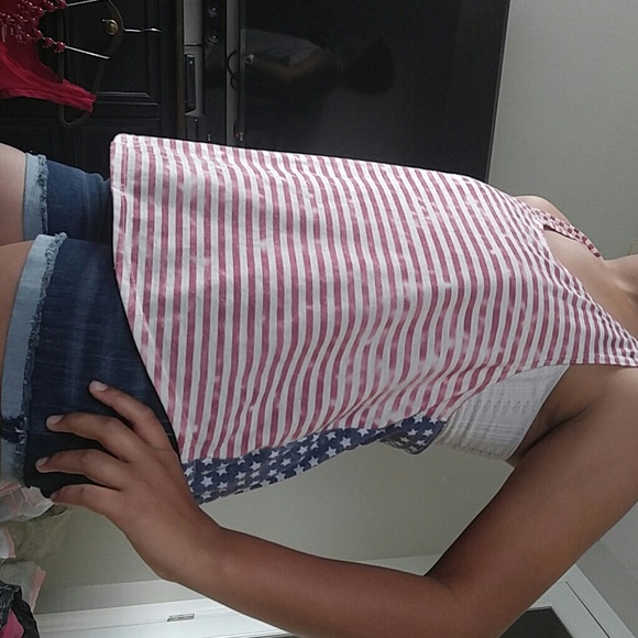 Girls American flag inspired tank top - Picture 1 of 4