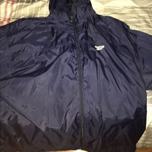 Blue Reebok wind breaker