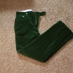 Green Polo Corduroy Pants