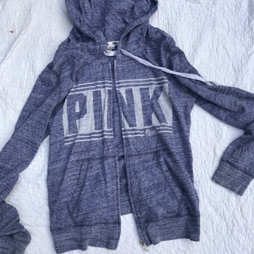 LOVE PINK blue zip up