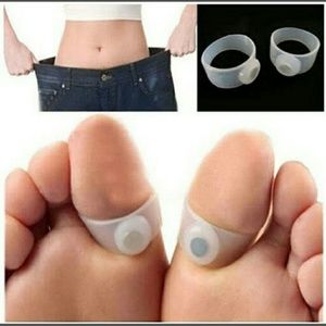 Slimming Silicone Magnetic Toe Ring (6 rings)