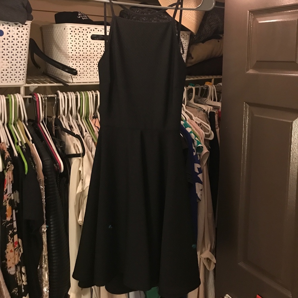 Black backless dress - brand new